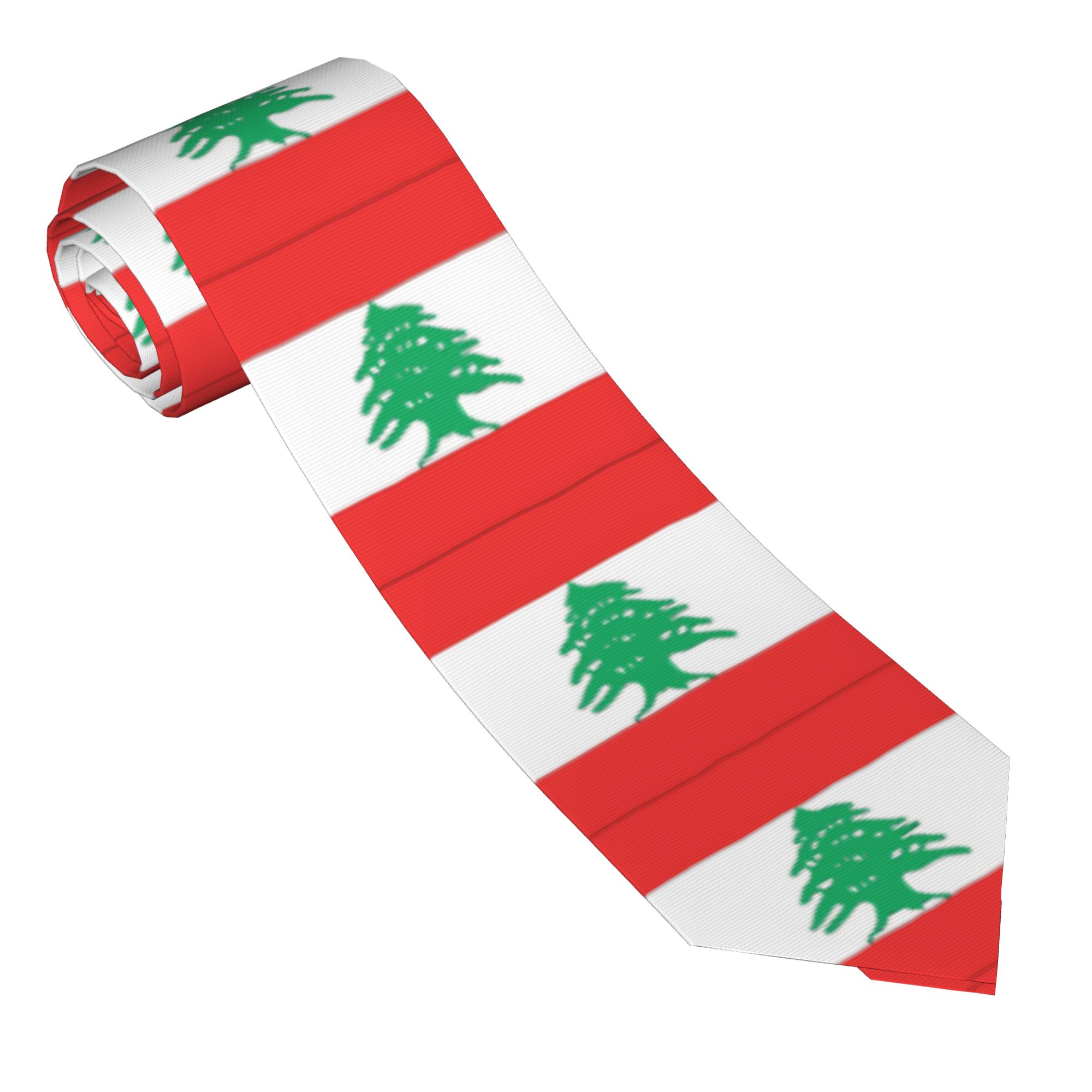 Men Accessories Lebanon - Dasi Bendera Lebanon Dasi Pernikahan Dasi