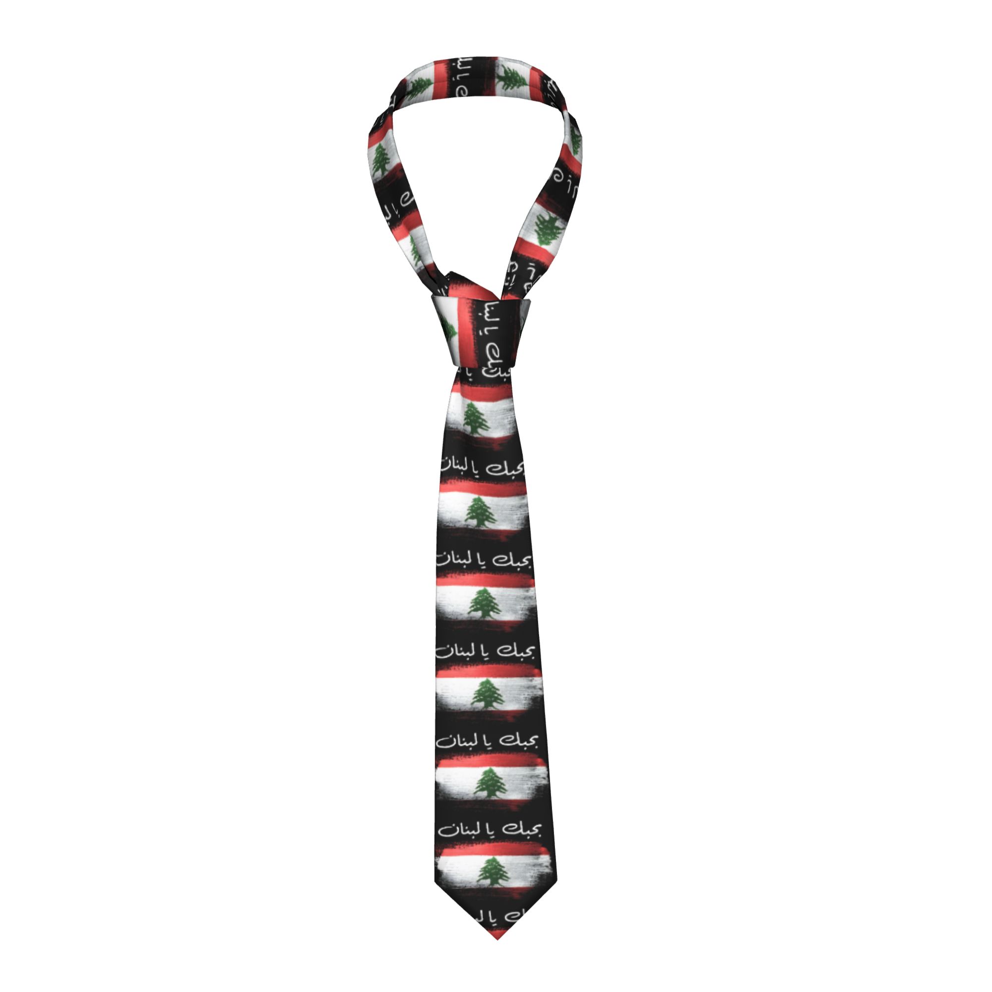 Men Accessories Lebanon - Dasi Bendera Lebanon Dasi Leher Kasual