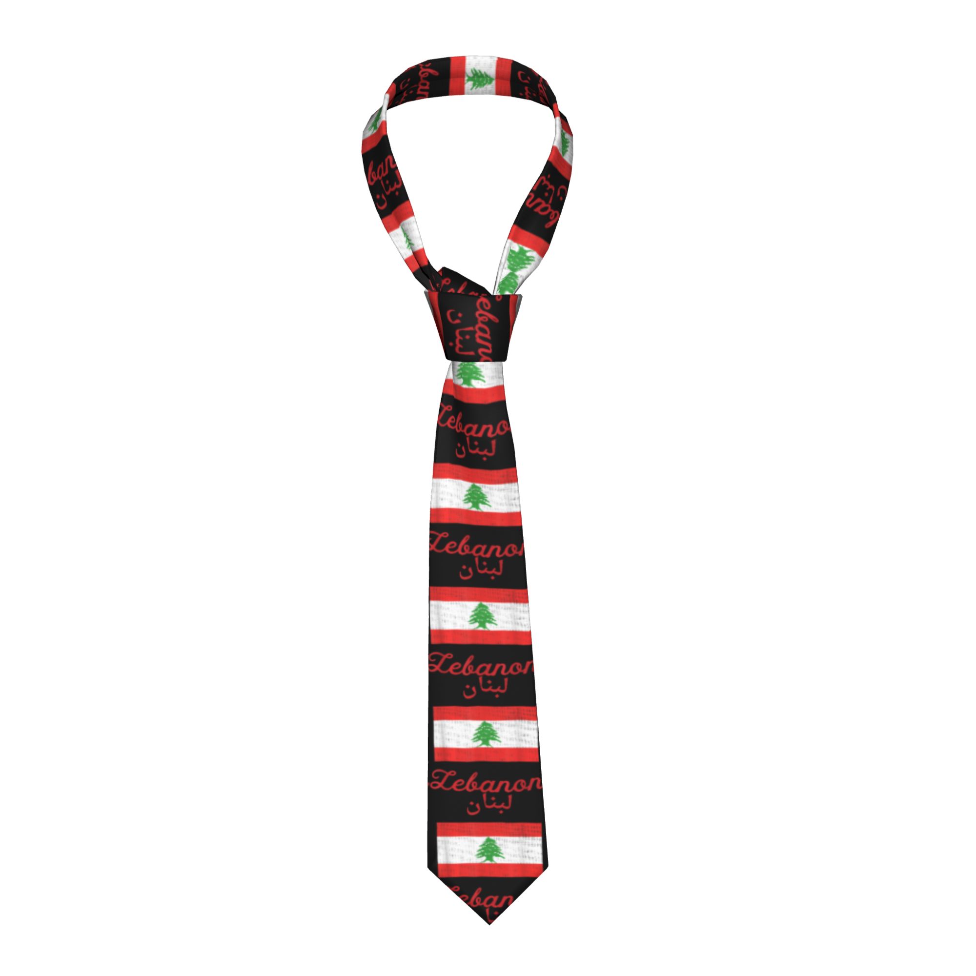 Men Accessories Lebanon - Dasi Bendera Lebanon Dasi Leher Kasual