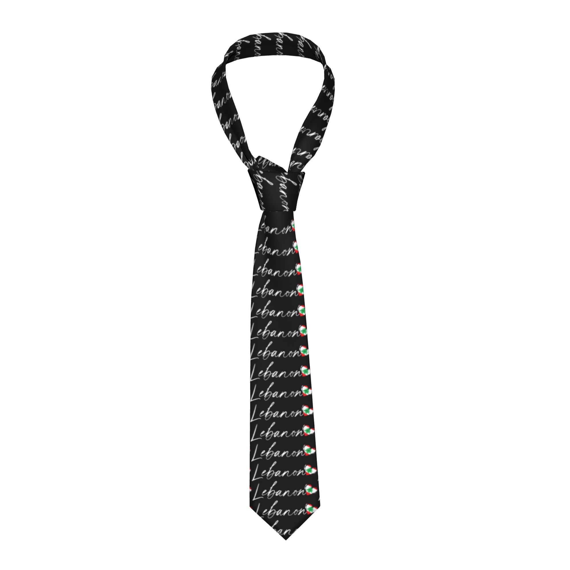 Men Accessories Lebanon - Dasi Pria Bendera Lebanon, Dasi Leher