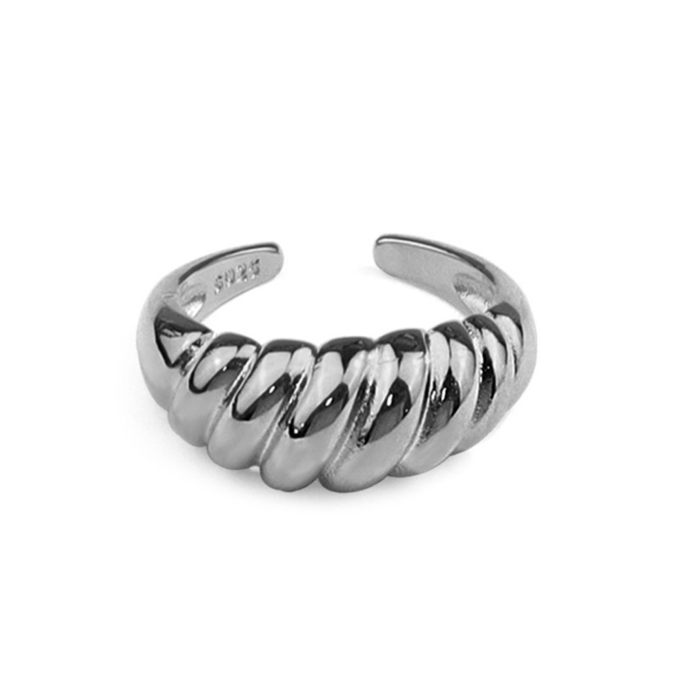 Men'S Minimalist Accessories - Cincin Croissant Perak Sterling 925 untuk