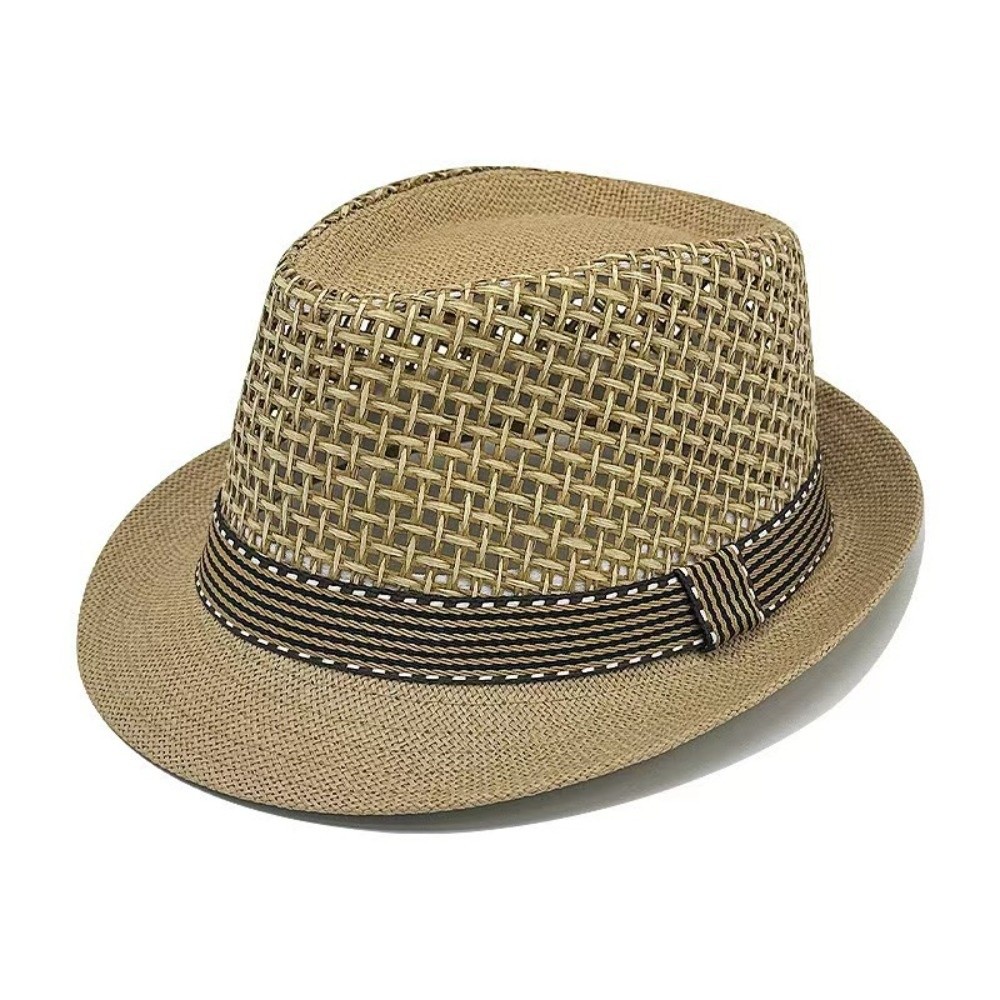 Men'S Accessories Designer - Topi Panama Pria Berpinggiran Pendek, Bahan