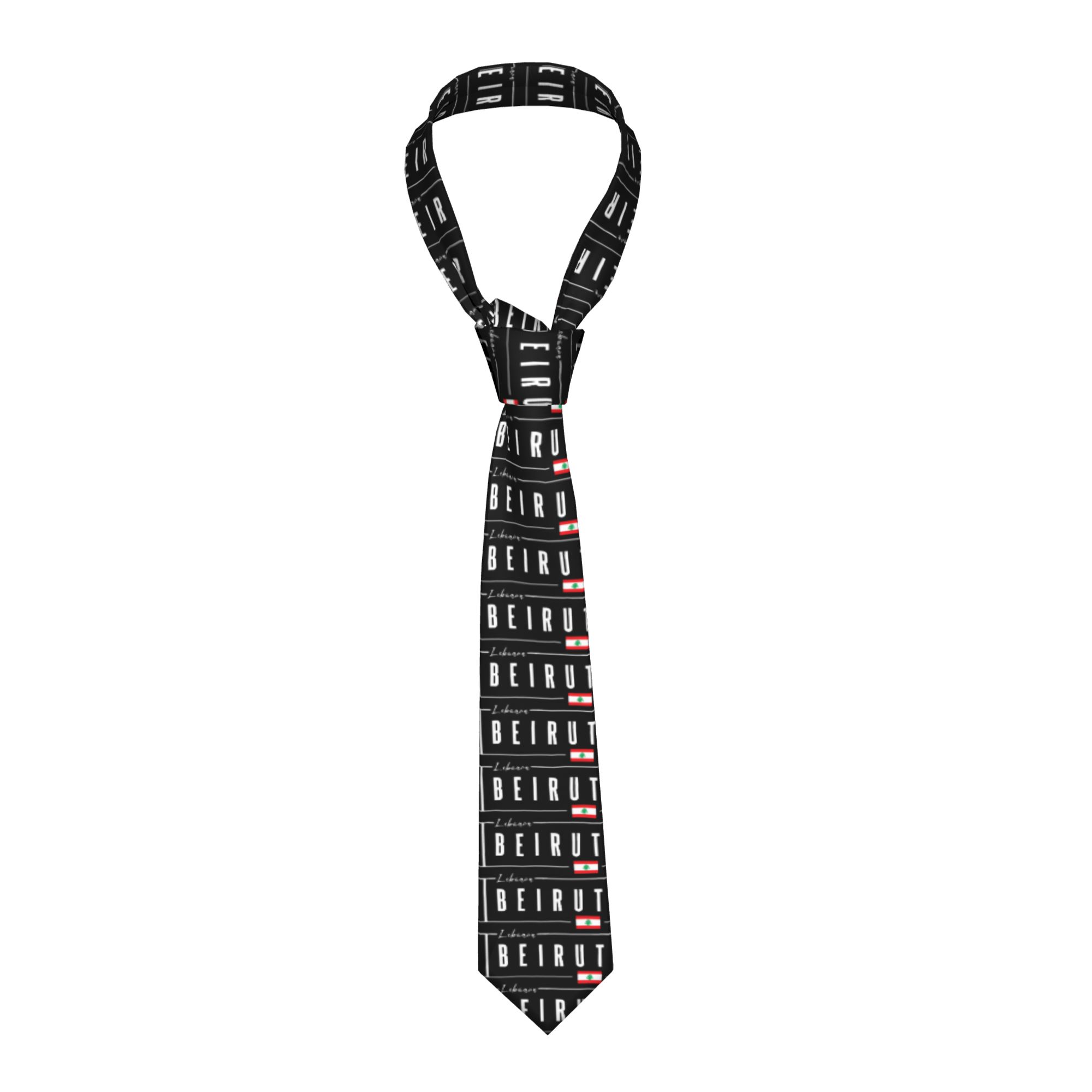 Men Accessories Lebanon - Dasi Bendera Beirut Lebanon Dasi Leher