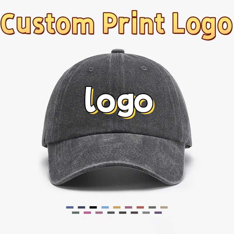 Men'S Accessories Designer - Topi Baseball Katun Cuci Motif Seni