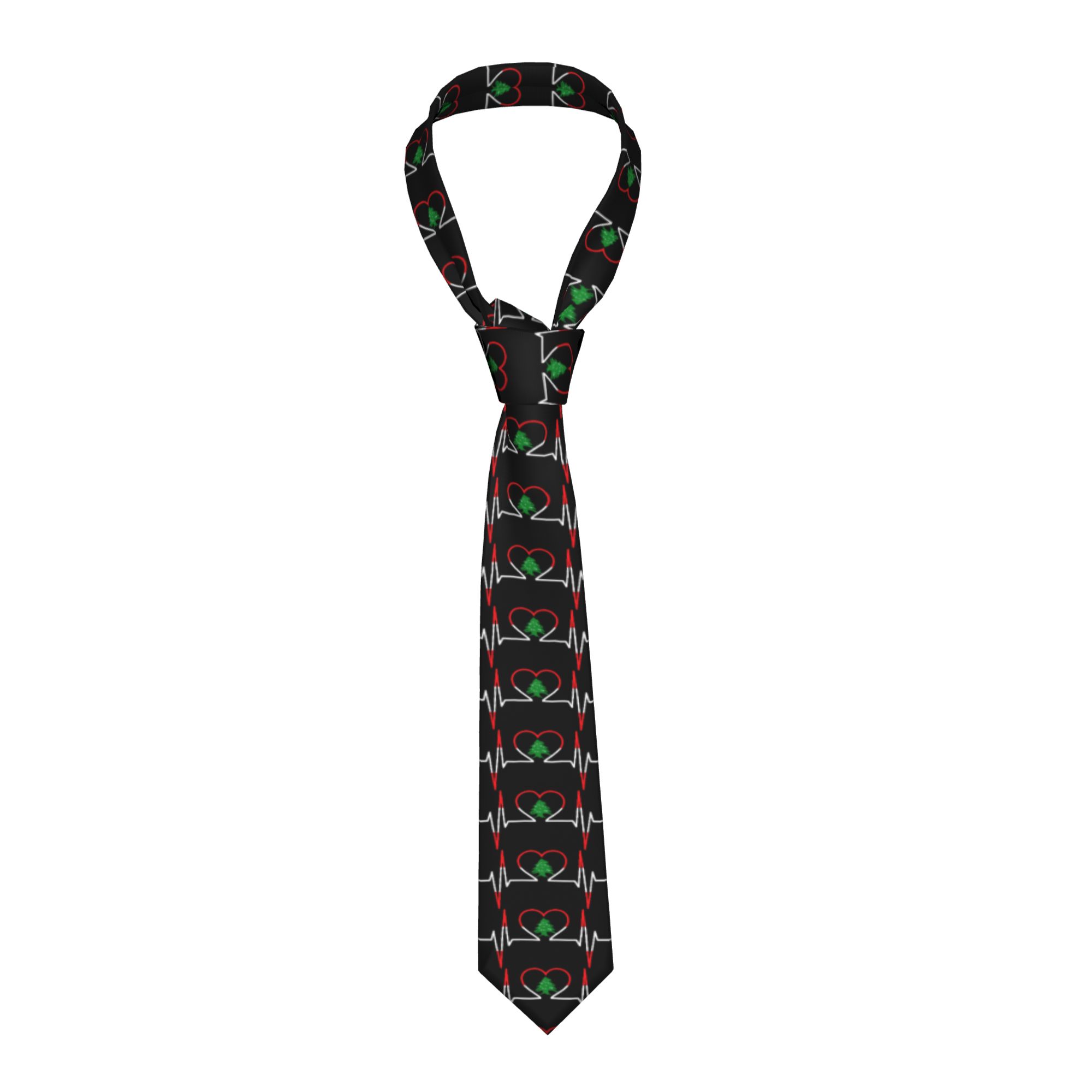 Men Accessories Lebanon - Dasi Desain Warna Bendera Negara Lebanon-Ekg