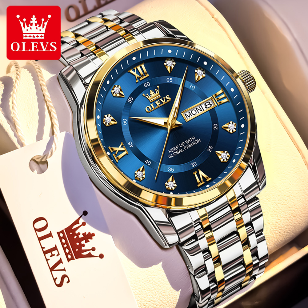 Men'S Accessories Watches - OLEVS Jam Tangan Pria Modis Bermerek