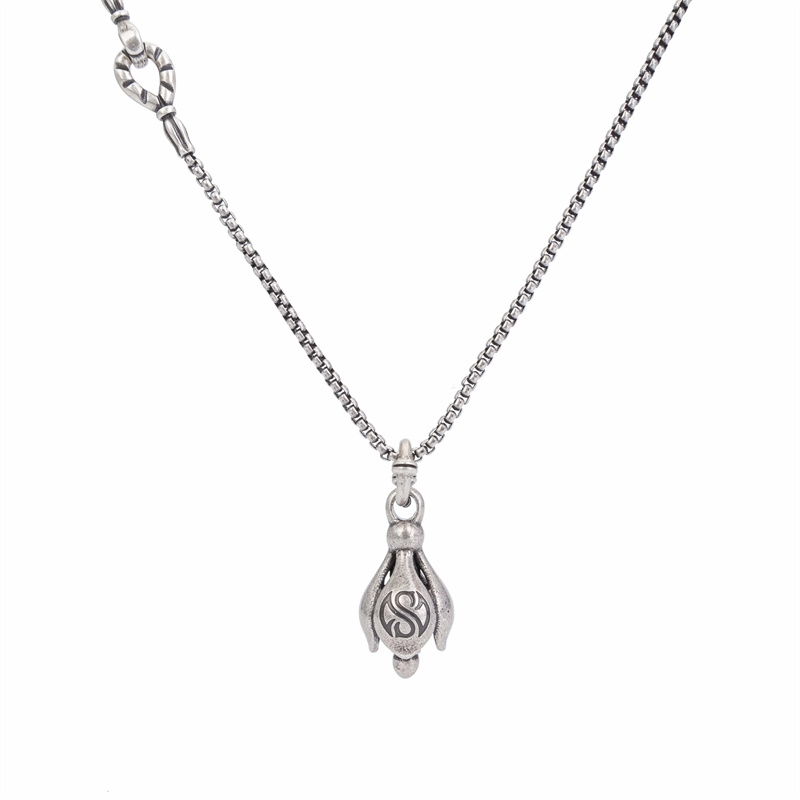 Men'S Accessories Instagram - Kalung Liontin Bunga Teratai Antik Tren