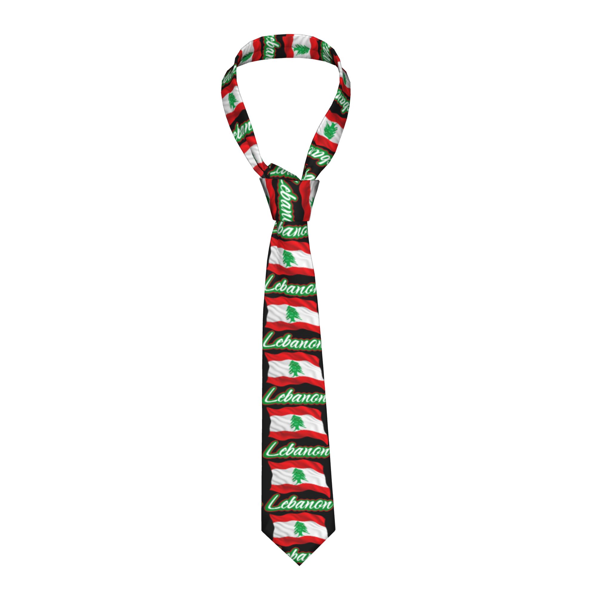 Dasi Bendera Lebanon untuk Pem - Men Accessories Lebanon ulasan dan harga