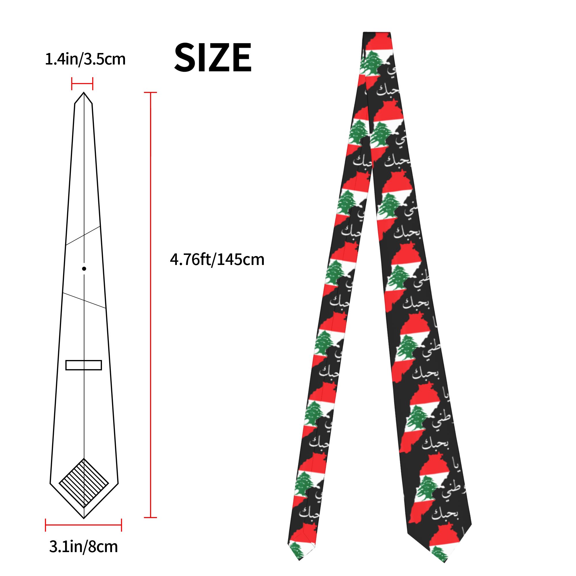 Dasi Peta Bendera Lebanon Beir - Men Accessories Lebanon ulasan dan harga