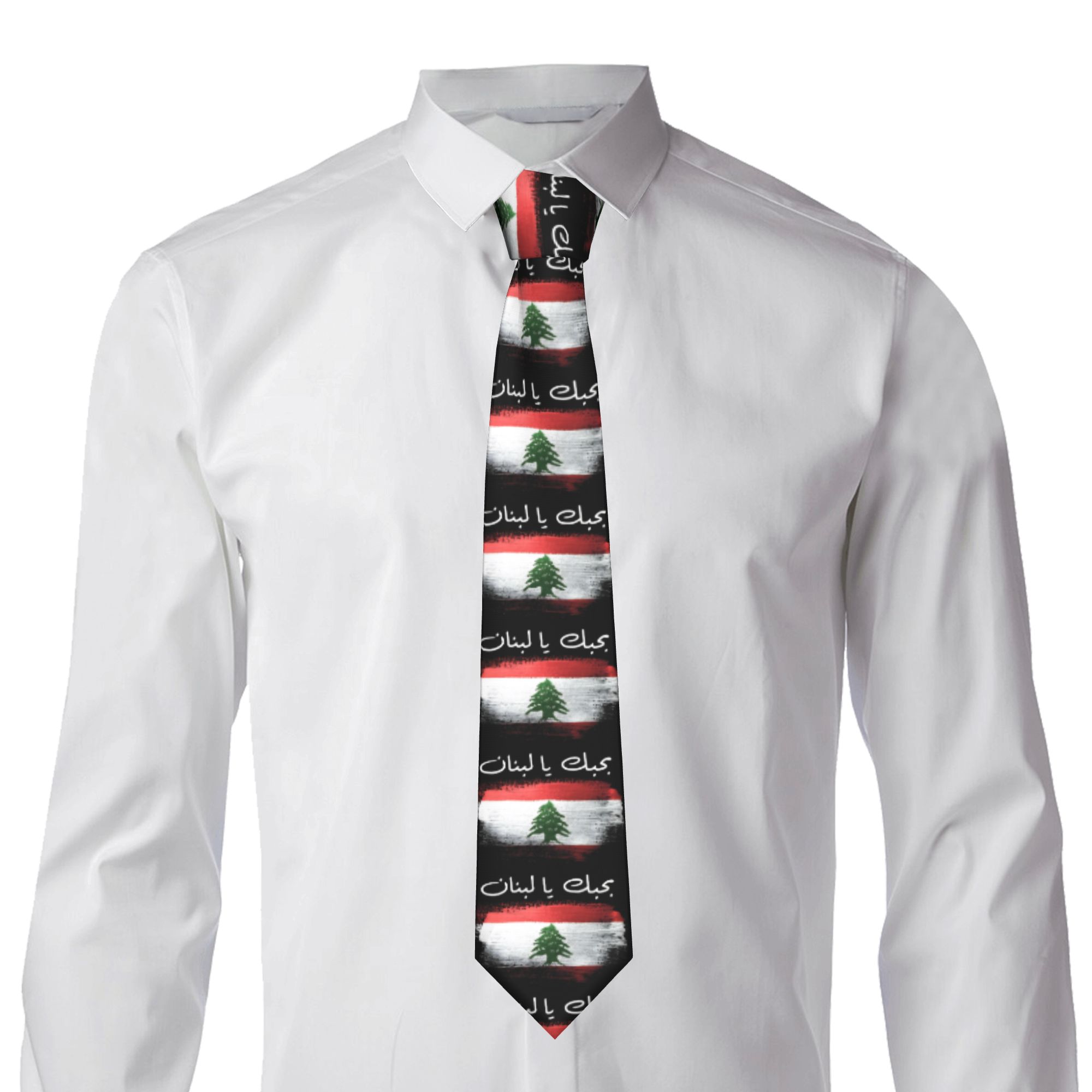 Dasi Bendera Lebanon Dasi Lehe - Men Accessories Lebanon ulasan dan harga