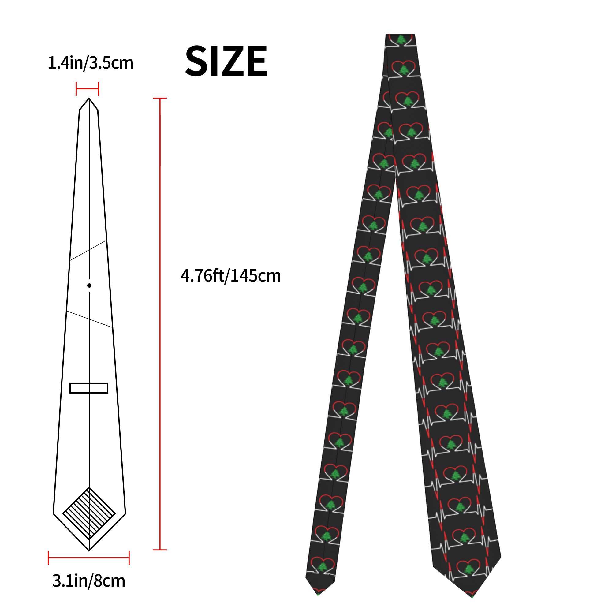 Dasi Leher Motif Detak Jantung - Men Accessories Lebanon ulasan dan harga