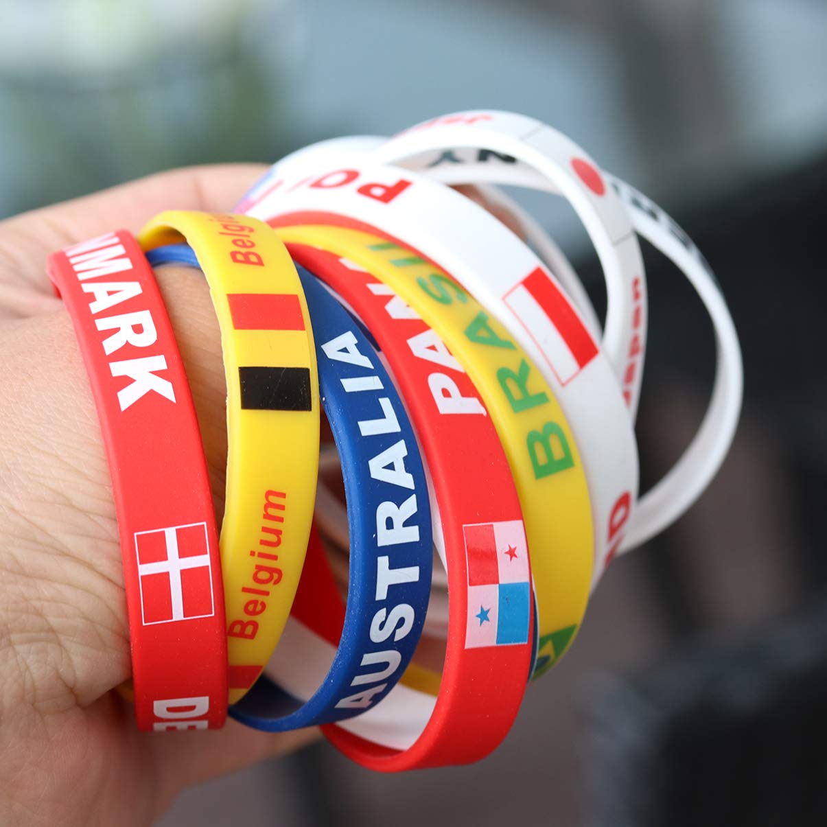 2 buah gelang silikon bendera  - Men Accessories Lebanon ulasan dan harga