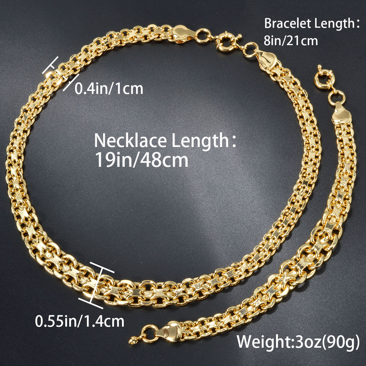 Sunny kalung emas 18k geometri - Men Accessories In Dubai ulasan dan harga