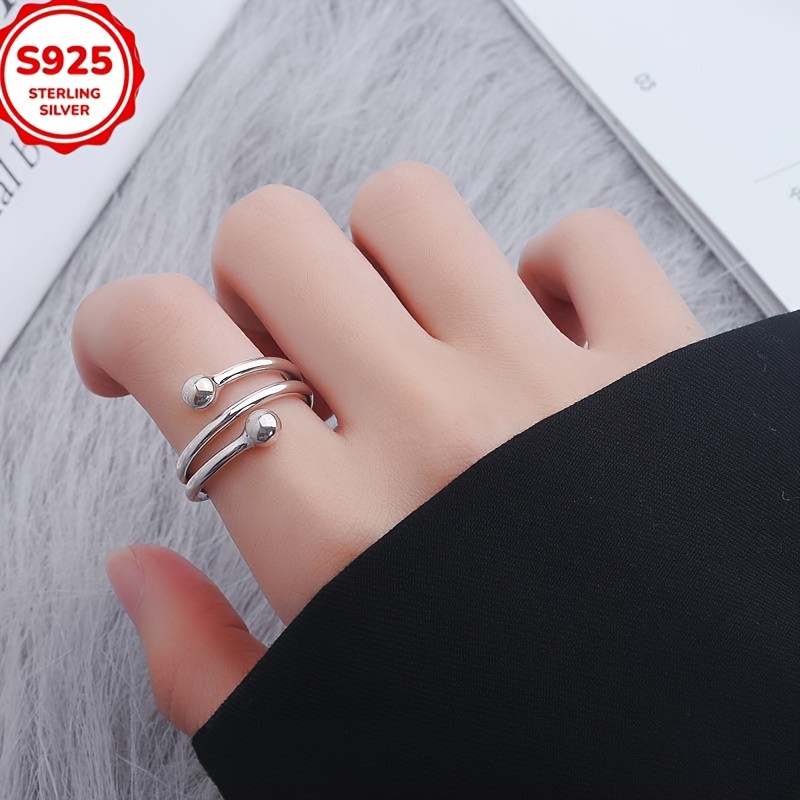 Cincin Manik Perak Murni 925 L - Men'S Minimalist Accessories ulasan dan harga