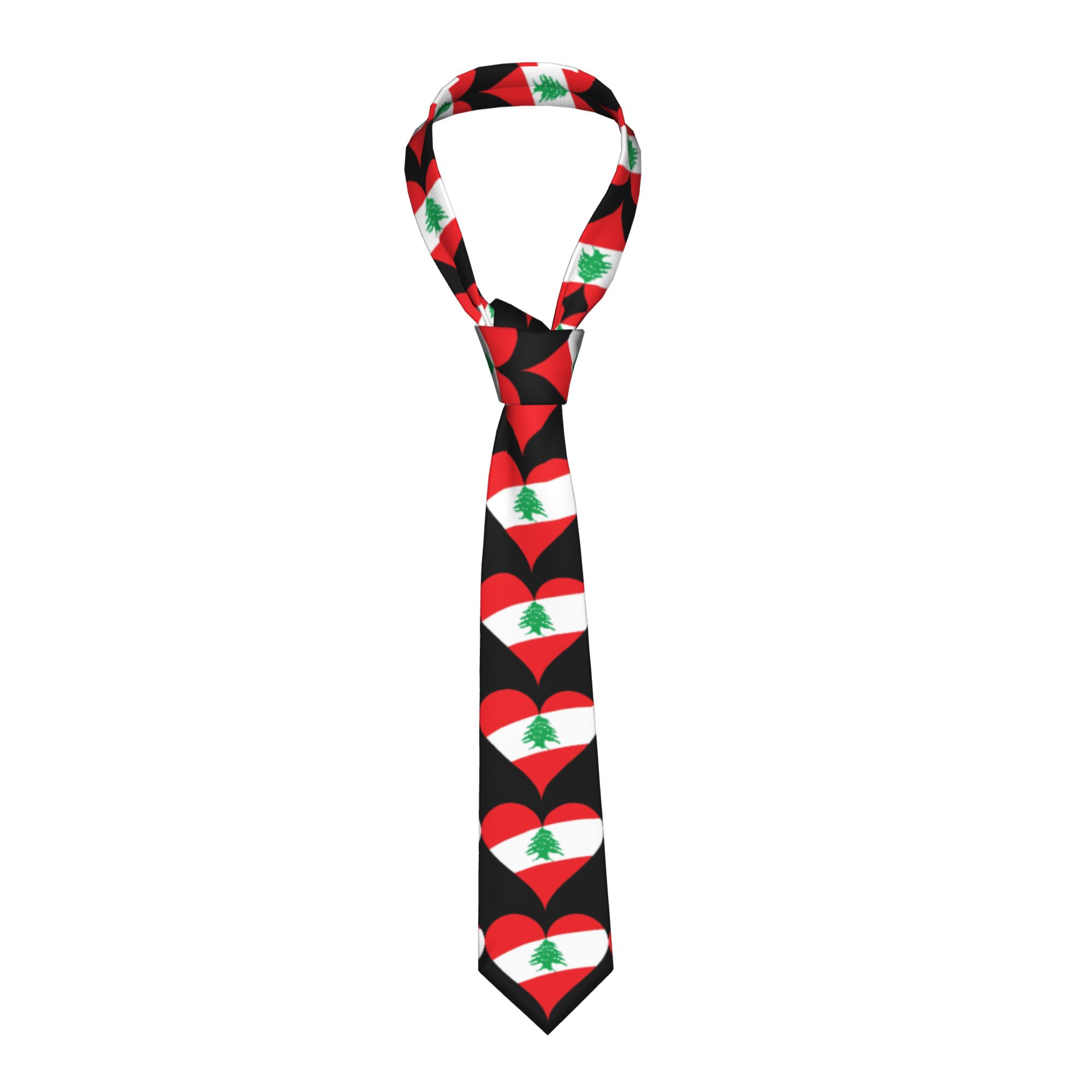 Dasi Hati Bendera Lebanon Dasi - Men Accessories Lebanon ulasan dan harga