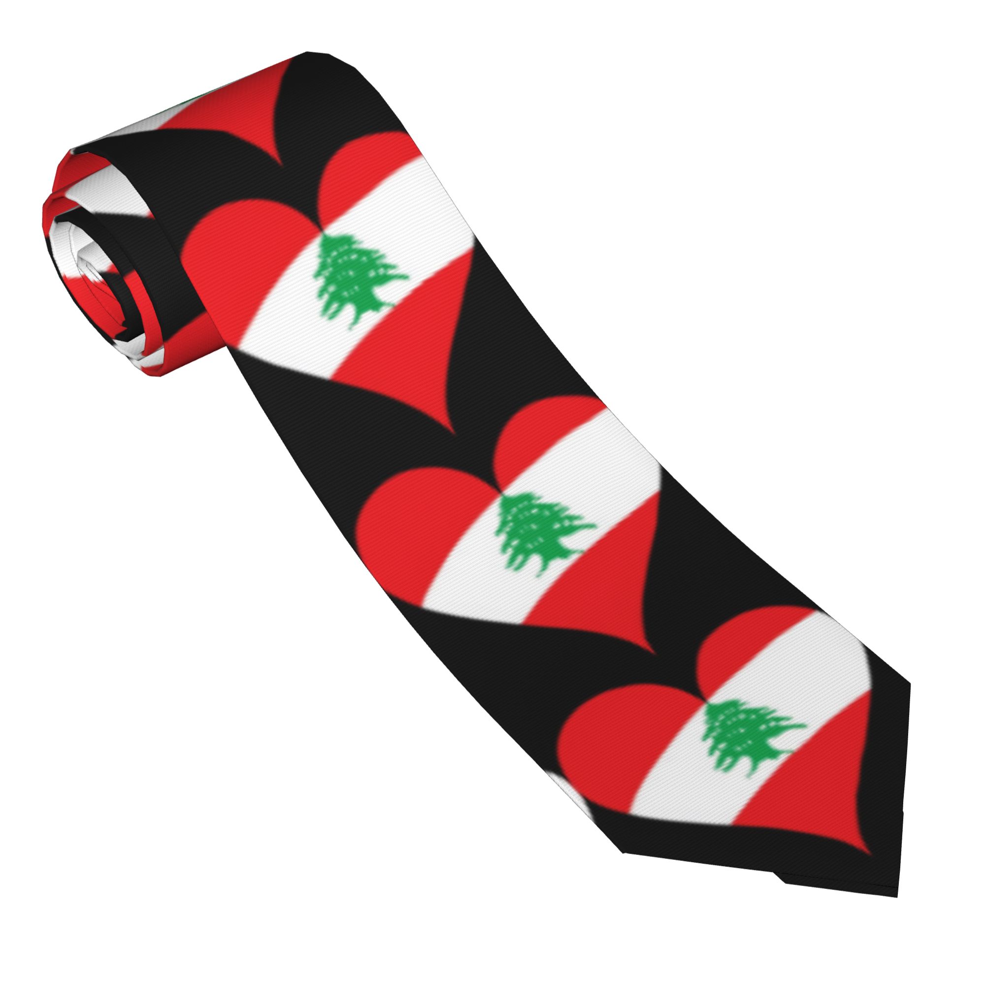 Dasi Hati Bendera Lebanon Dasi - Men Accessories Lebanon ulasan dan harga