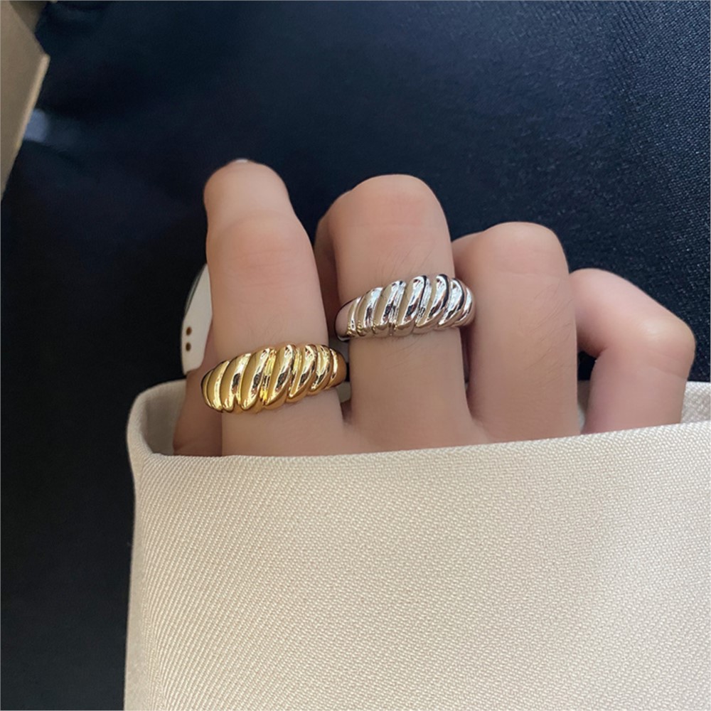 Cincin Croissant Perak Sterlin - Men'S Minimalist Accessories ulasan dan harga