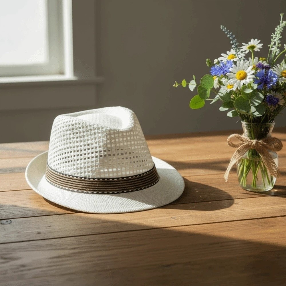 Topi Panama Pria Berpinggiran  - Men'S Accessories Designer ulasan dan harga