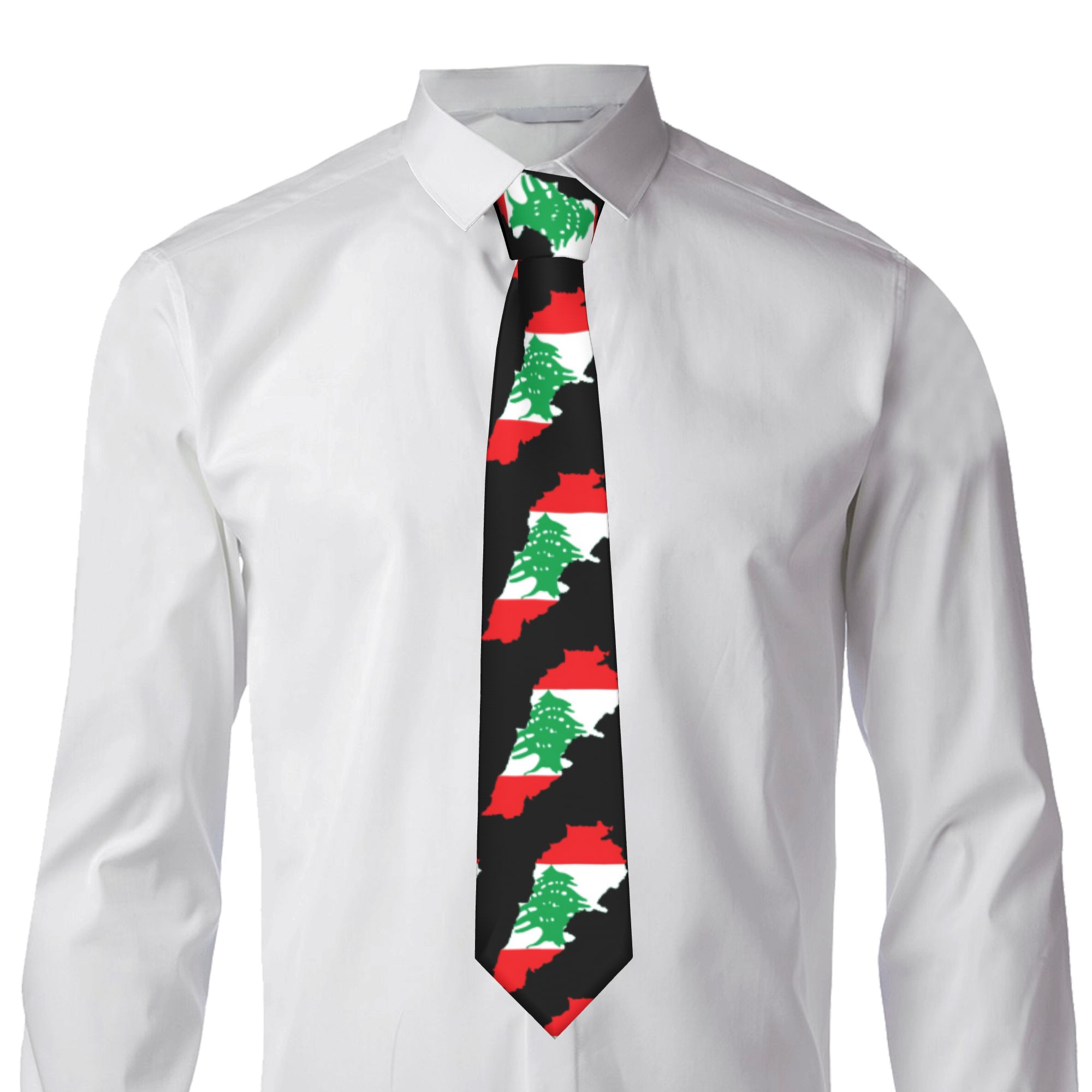 Dasi Peta Bendera Lebanon Dasi - Men Accessories Lebanon ulasan dan harga