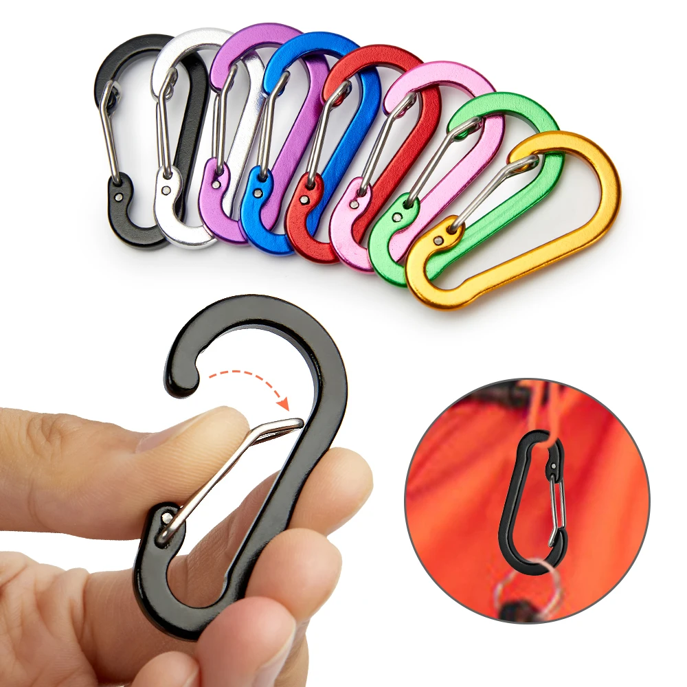 12 buah klip karabiner Set kai - Keychain Multi Tool ulasan dan harga
