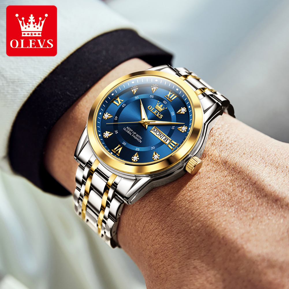 OLEVS Jam Tangan Pria Modis Be - Men'S Accessories Watches ulasan dan harga