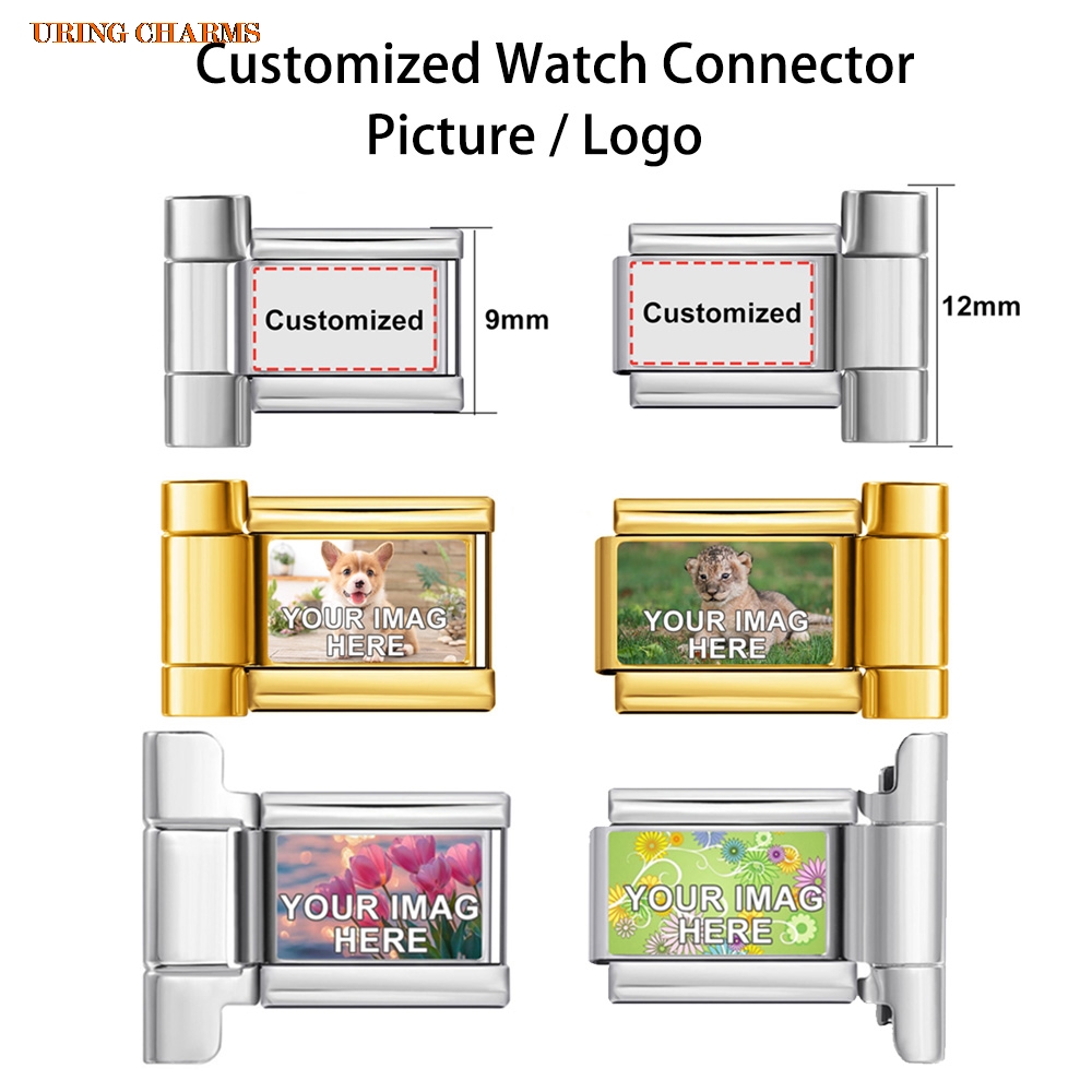 1 Pasang Logo Gambar Konektor  - Men'S Accessories Watches ulasan dan harga