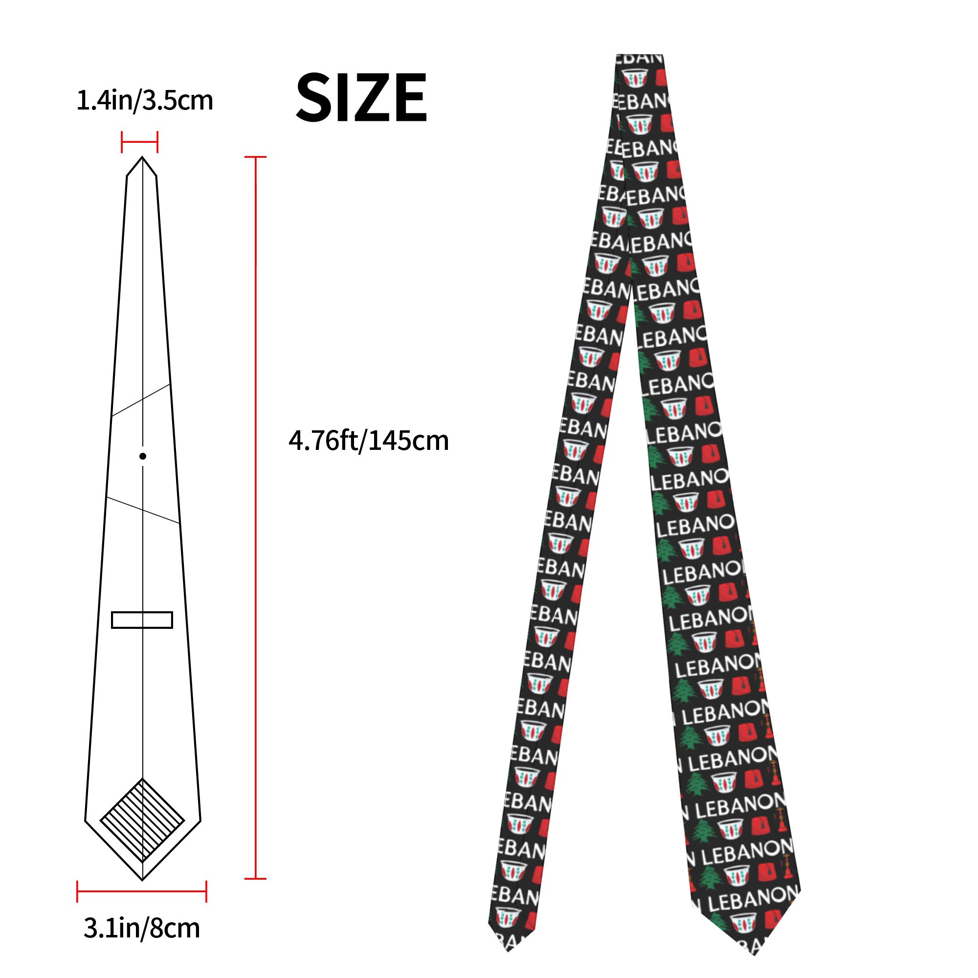 Dasi Pria Bendera Lebanon Dasi - Men Accessories Lebanon ulasan dan harga