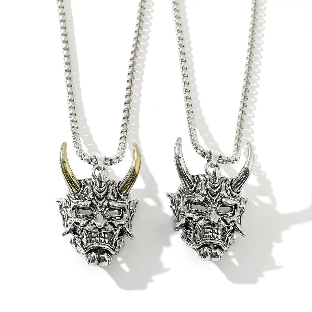 Kalung Liontin Topeng Hantu Ta - Men'S Accessories Designer ulasan dan harga