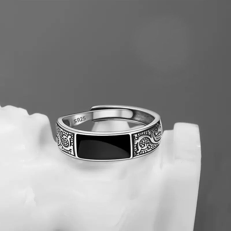 Cincin perak Sterling 925 untu - Men'S Minimalist Accessories ulasan dan harga