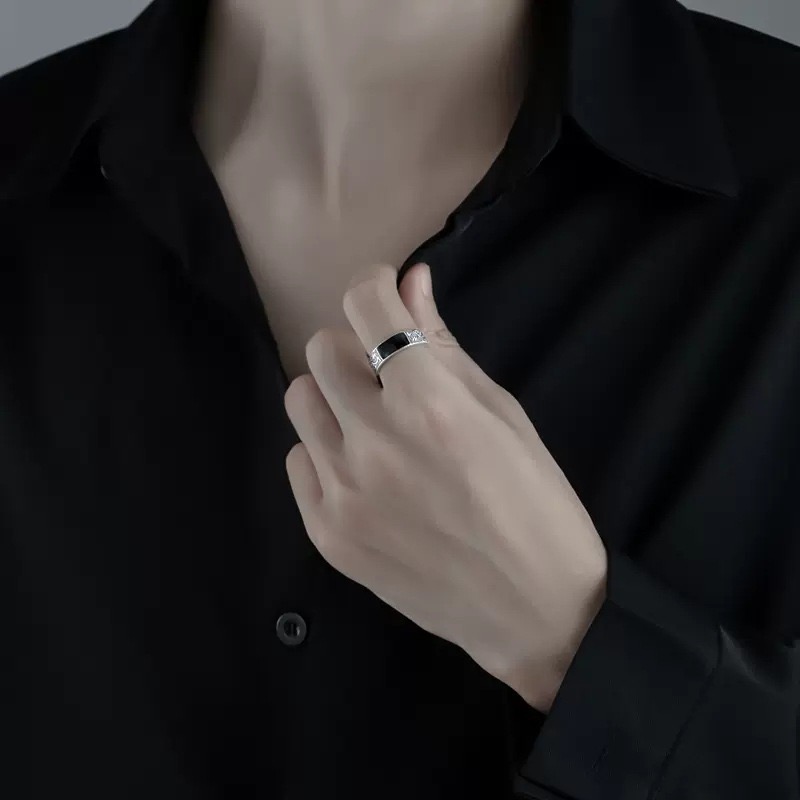 Cincin perak Sterling 925 untu - Men'S Minimalist Accessories ulasan dan harga