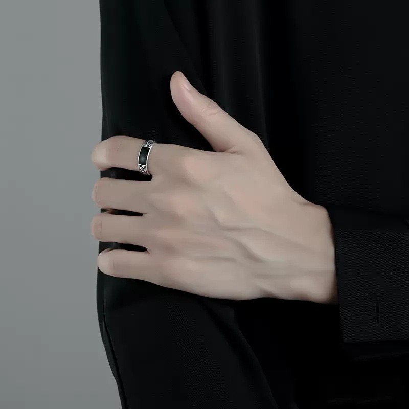 Cincin perak Sterling 925 untu - Men'S Minimalist Accessories ulasan dan harga