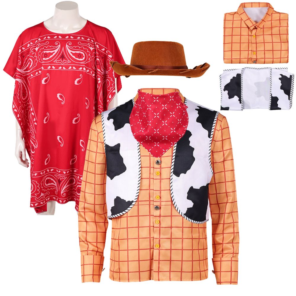 Kostum Cosplay Woody Kemeja Le - Men'S Accessories Designer ulasan dan harga