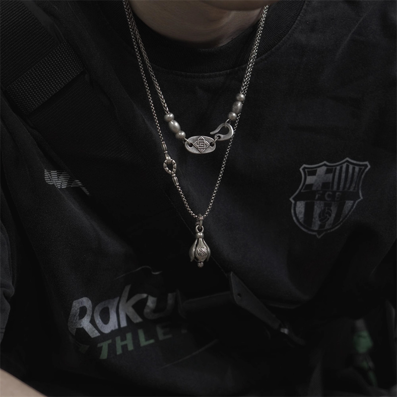 Kalung Liontin Bunga Teratai A - Men'S Accessories Instagram ulasan dan harga