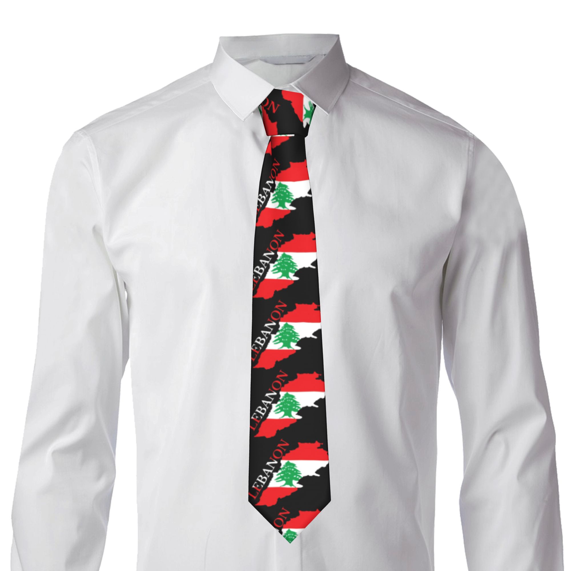 Dasi Peta Bendera Lebanon Dasi - Men Accessories Lebanon ulasan dan harga