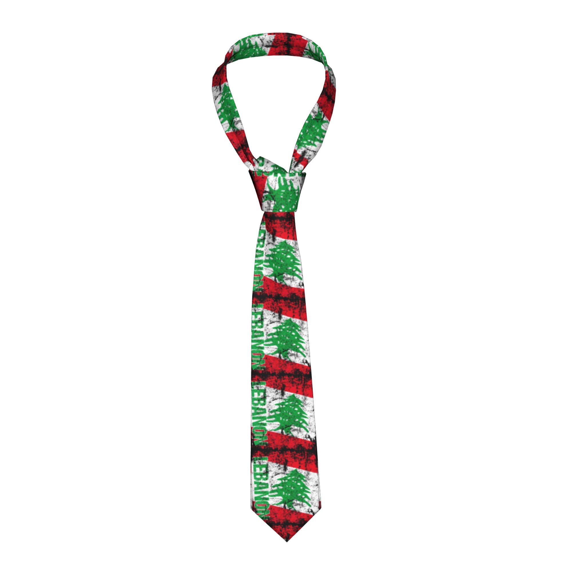 Dasi Bendera Lebanon Vintage D - Men Accessories Lebanon ulasan dan harga