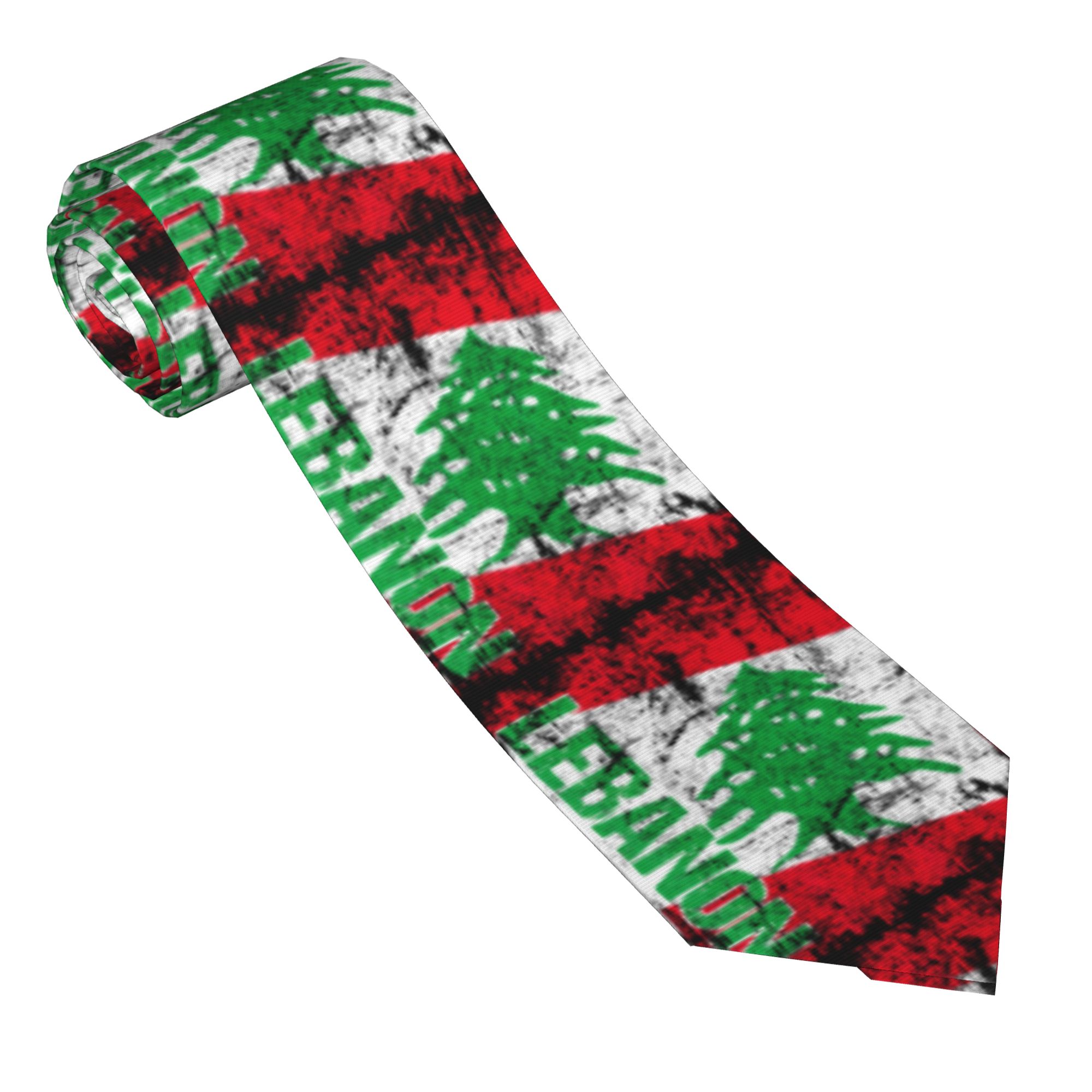 Dasi Bendera Lebanon Vintage D - Men Accessories Lebanon ulasan dan harga